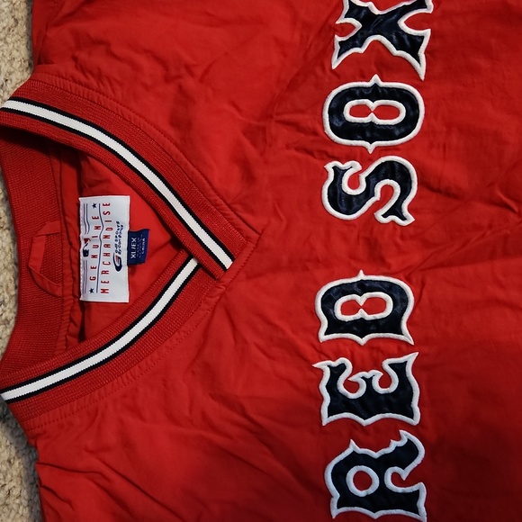 Boston Red Sox G-III Sports Carl Banks Red Pullover Nylon Jacket Sz XL - Picture 3 of 8